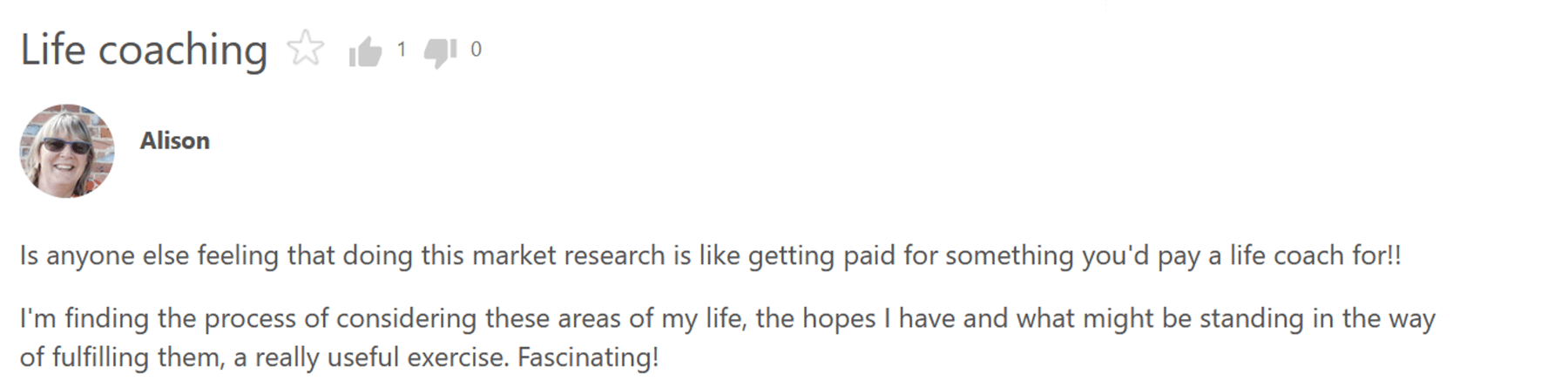 Alison discussion